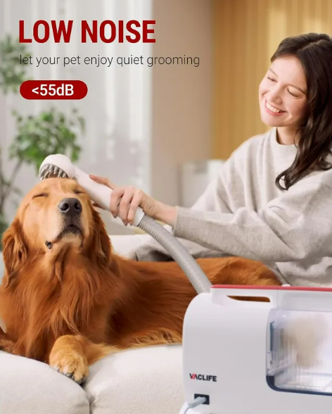 Pet hair vacuum and grooming kit for dogs and cats - The Pet Parlour